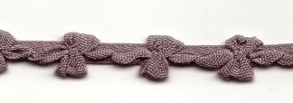 Baumwollband mit kleinen Schleifen, Farbe nougat
