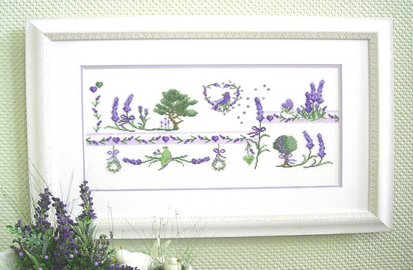Mustertuch Lavendel