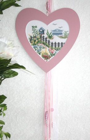 Herz aus Passepartout-Karton Fb. English-rose