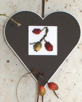 Herzen aus Passepartout-Karton Fb. Kaffeebraun