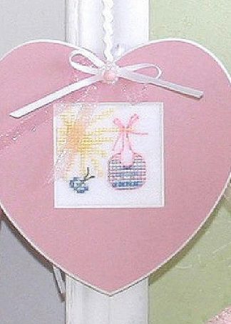 Dekopassepartout Herz rose
