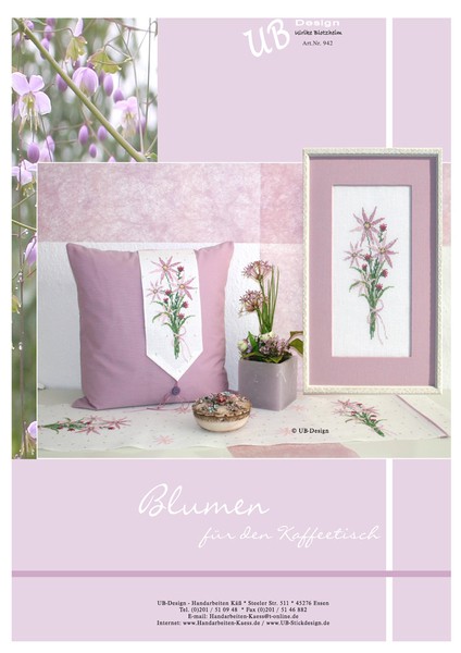 Blumen für den Kaffeetisch