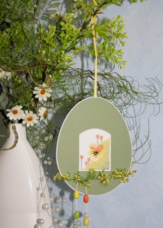 Ostereier aus Passepartout-Karton