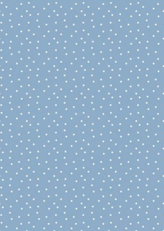 Baumwollstoff - Tupfen graublau-weiß
