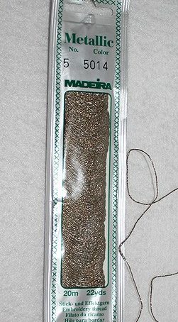 Madeira Metallgarn schwarz-gold