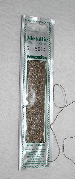 Madeira Metallgarn schwarz-gold