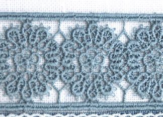 Spitze rauchblau