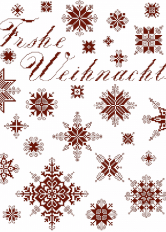 Stickanleitung - Frohe Weihnachten 1 / 2009