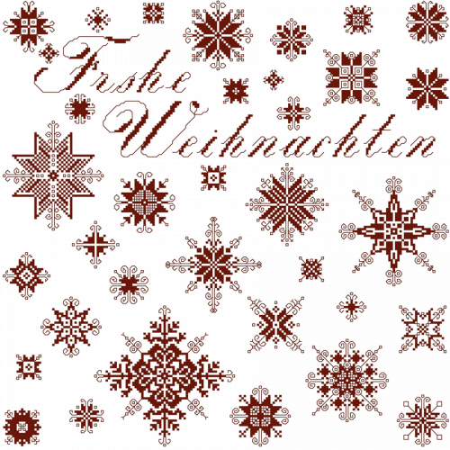 Stickanleitung - Frohe Weihnachten 1 / 2009
