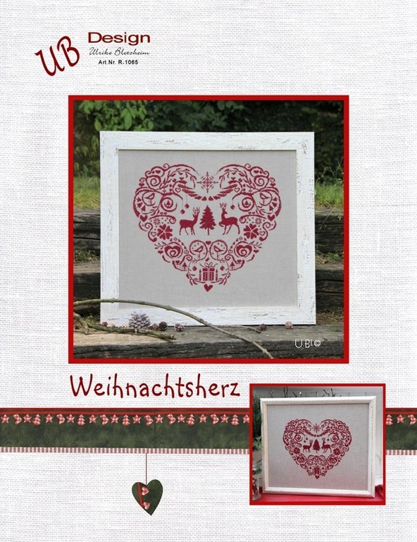 Stickanleitung "Weihnachtsherz"