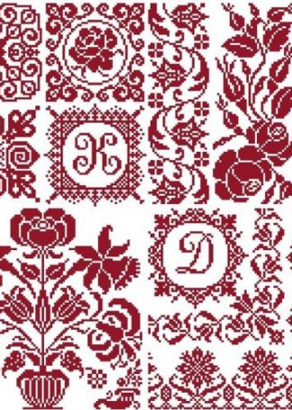 Stickanleitung - Rosen, Tulpen, Nelken 5