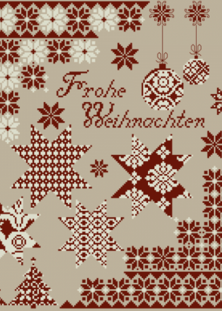Stickanleitung - Frohe Weihnachten 4