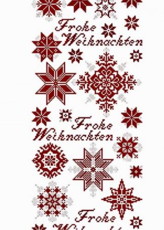 Stickanleitung - Weihnachtliches Tischband