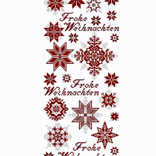 Stickanleitung - Weihnachtliches Tischband