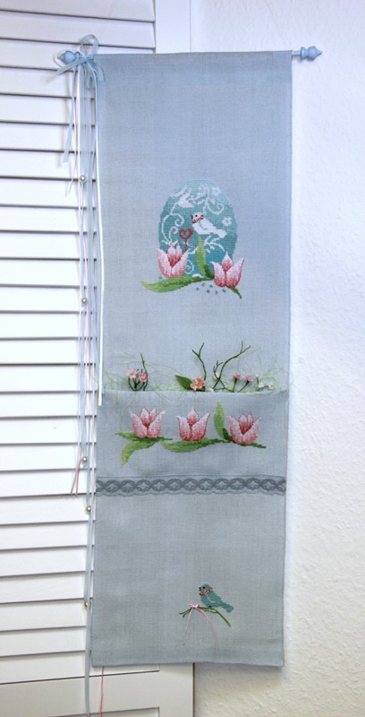 Leaflet - Frühling grüßt Ostern - Kreuzstichmuster – Bild 7