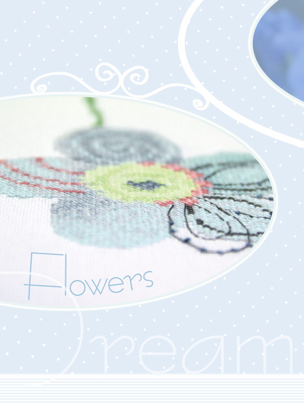Leaflet - Dreamflowers - Kreuzstichmuster – Bild 10