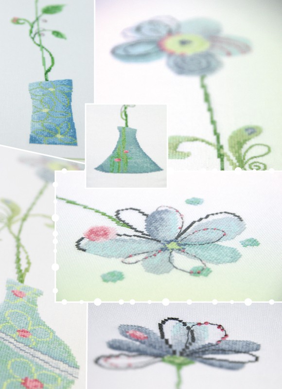Leaflet - Dreamflowers - Kreuzstichmuster – Bild 6