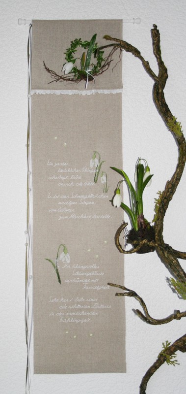 Leaflet - Der Frühling kommt - Kreuzstichmuster – Bild 4