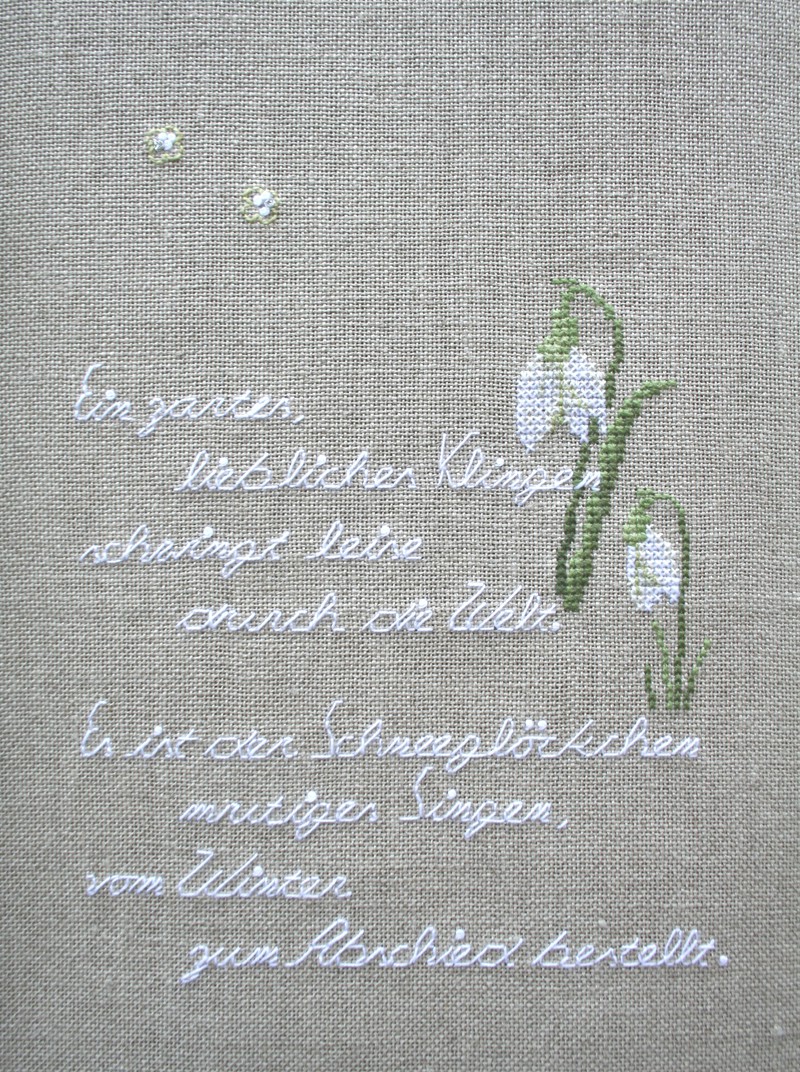 Leaflet - Der Frühling kommt - Kreuzstichmuster – Bild 3