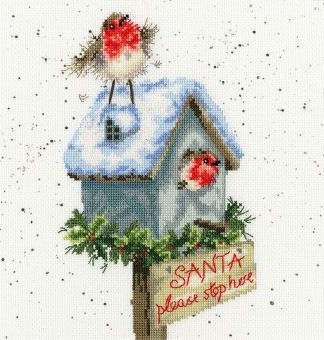 Stickpackung - Santa Please Stop Here
