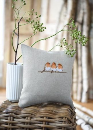 Kissenhülle Rotkehlchen