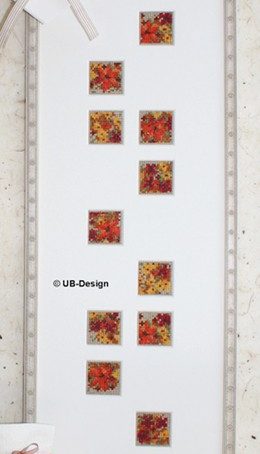 Rahmen für Stickmotiv "Blumeninchies HERBST"
