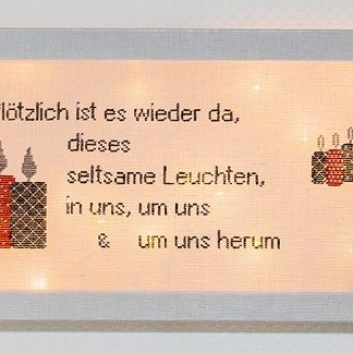 Stickanleitung - Kerzenlicht