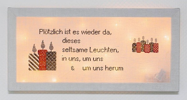 Stickanleitung - Kerzenlicht