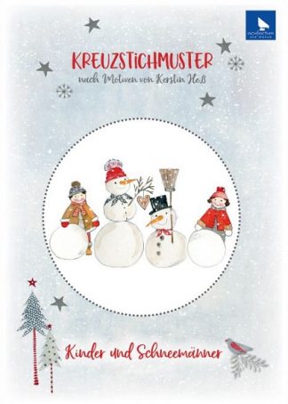 Kreuzstichmuster - Kinder und Schneemänner