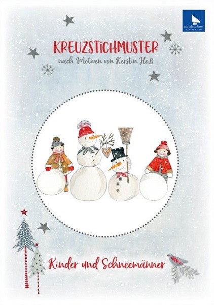 Kreuzstichmuster - Kinder und Schneemänner
