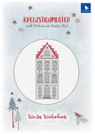 Kreuzstichmuster - Weißes Winterhaus
