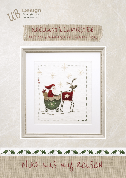 Stickanleitung - Nikolaus auf Reisen