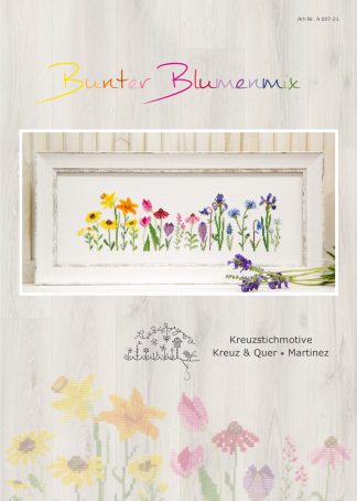 Bunter Blumenmix - Stickanleitung