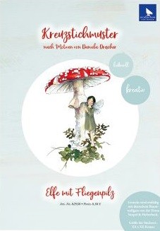 Elfe mit Fliegenpilz - Stickanleitung