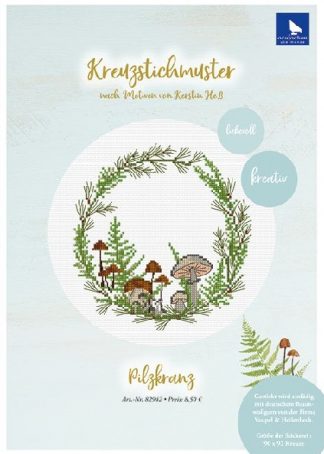Pilzkranz - Stickanleitung