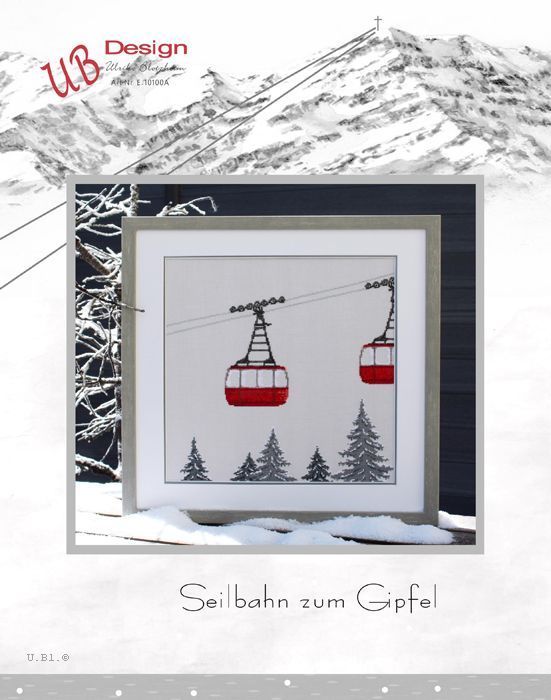 Seilbahn zum Gipfel - Stickanleitung