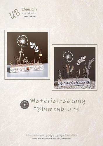 Blumenboard - Anleitung u. Materialpackung