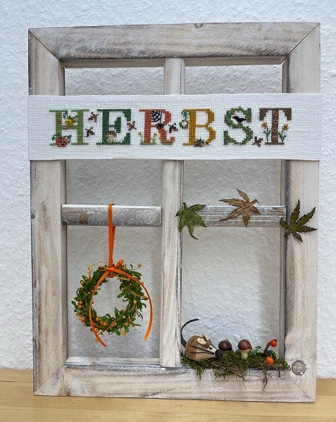 Leaflet Herbststimmung - Kreuzstichmuster – Bild 3