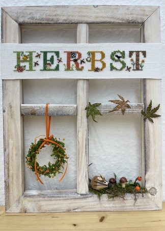 Leaflet Herbststimmung - Kreuzstichmuster