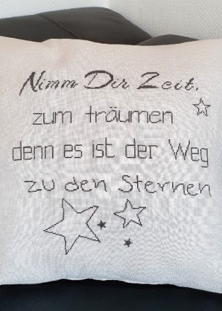 Weihnachtskissen - Stickanleitung