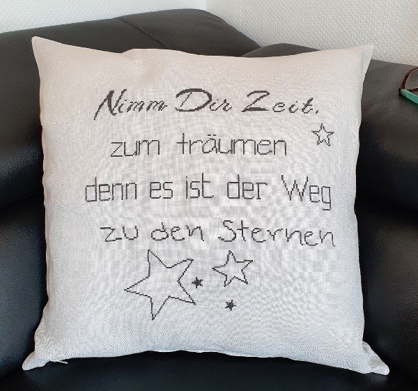 Weihnachtskissen - Stickanleitung