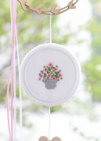 Stickbutton - Girlande, einzeln
