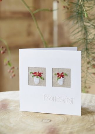Passepartoutkarte - Weihnachtssterne