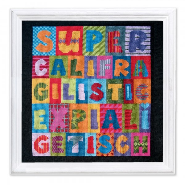Supercalifragilisticexpialigetisch - Kreuzstichanleitung