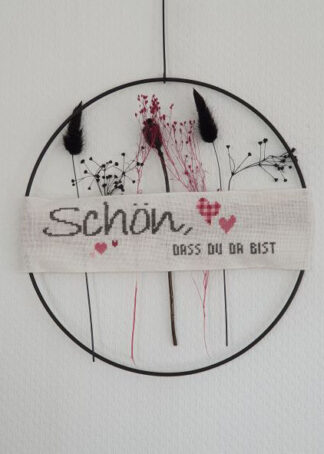 Stickanleitung - Schön, dass du da bist