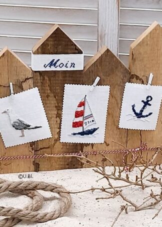 Holzaufsteller - Maritime Muster