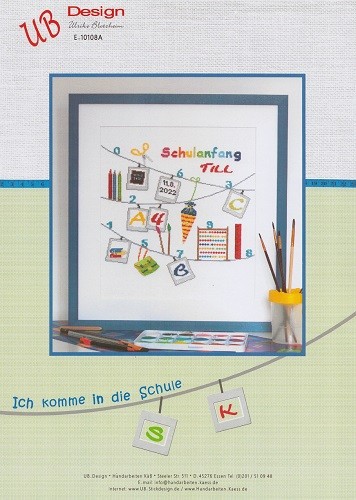 Ich komme in die Schule - Stickanleitung