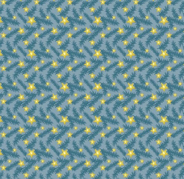 Sterne & Tanne - Baumwollstoff
