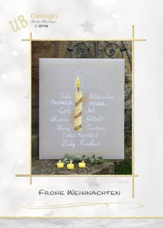 Frohe Weihnachten - Stickanleitung