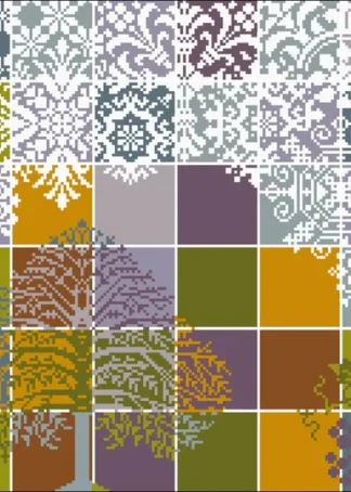 Die Farben des Herbstes - Stickanleitung